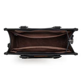 Montana West Black Embroidered Concealed Carry Tote Inside View
