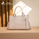 Montana West Beige Embroidered Concealed Carry Tote Back View