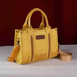Wrangler Mustard Croc Concealed Carry Tote Front View