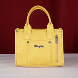 Wrangler Mustard Croc Concealed Carry Tote back View