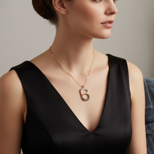 Coastal Ember Ombre Signature Floating Poptab Necklace by Tab~ulous