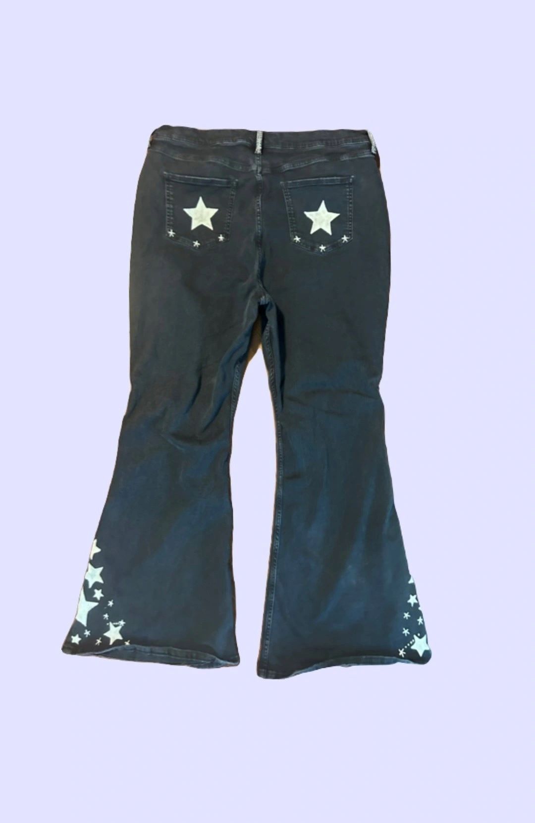 Arizona Vintage 70s Flare with Hand-Bleached Star Design