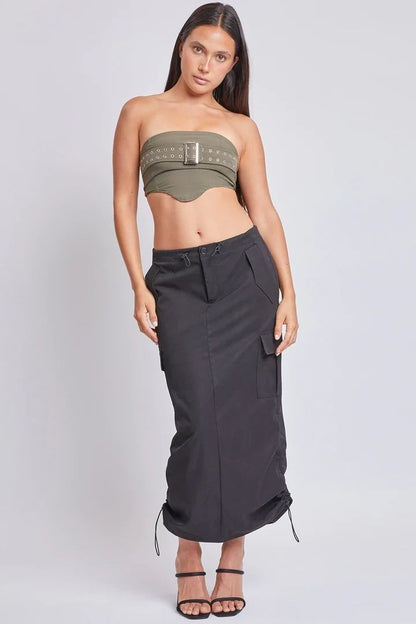 YMI Jr. Midi Maxi Cargo Parachute Skirt