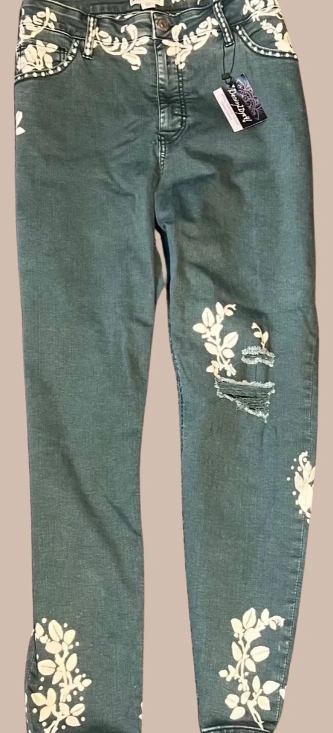 Forest Vine Jeans