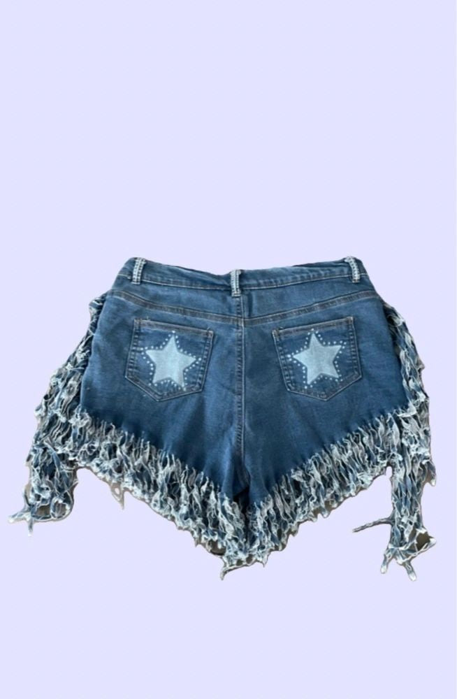 Star Fringe Shorts ~ Size Small, Medium, Large