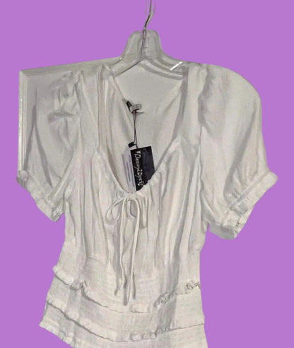 The Fallon Smocked Blouse with Drawstring