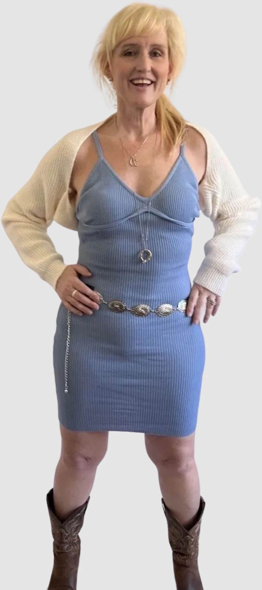 The Charlie V Neck Cami Sweater Dress