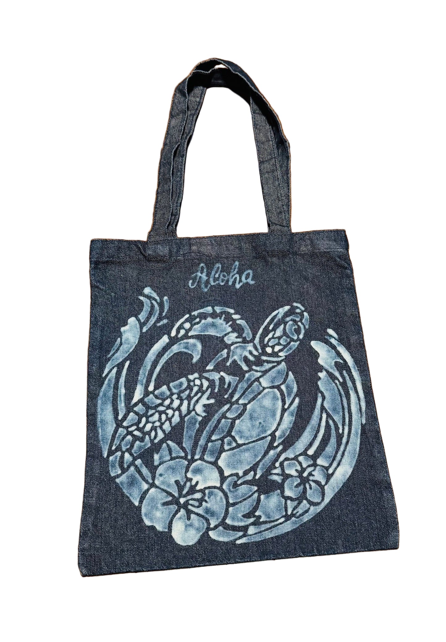 Hand Bleached Denim Tote Bag Collection
