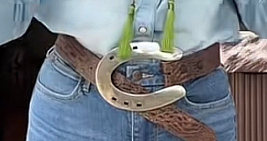 Iron Horseshoe Statement Belt Buckle - Pre Order