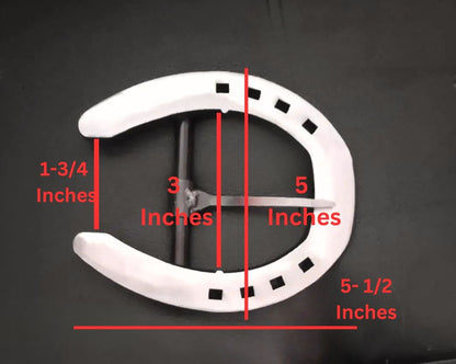 Iron Horseshoe Statement Belt Buckle