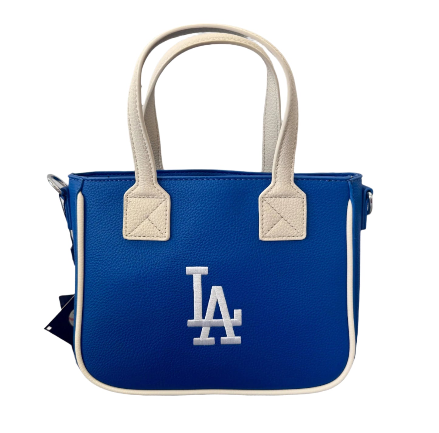 LA Dodger MLB Small Tote Bag with Double Handle and Removable Crossbody Strap and Baseball Coinpurse by Montana West