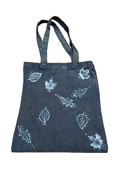 Hand Bleached Denim Tote Bag Collection