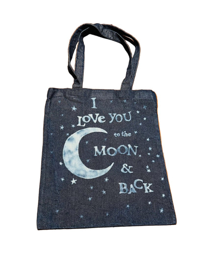 Hand Bleached Denim Tote Bag Collection