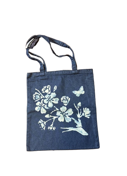 Hand Bleached Denim Tote Bag Collection