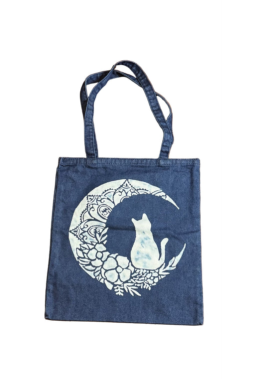 Hand Bleached Denim Tote Bag Collection