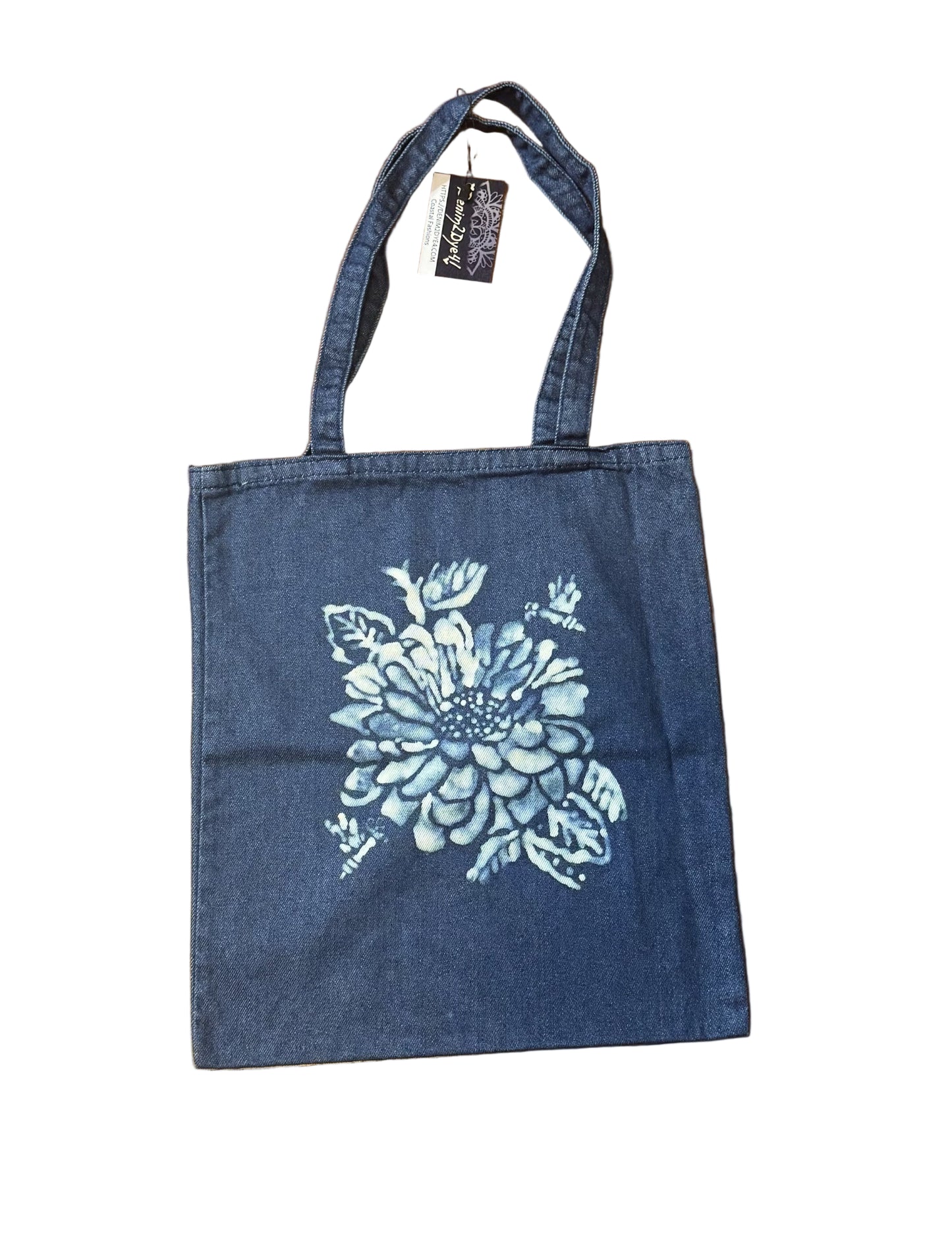 Hand Bleached Denim Tote Bag Collection