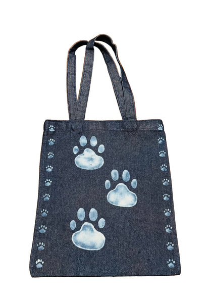 Hand Bleached Denim Tote Bag Collection