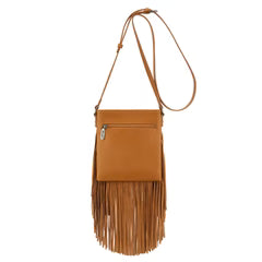 Western Denim Pocket Fringe Crossbody by Wrangler - 6 Colors Available