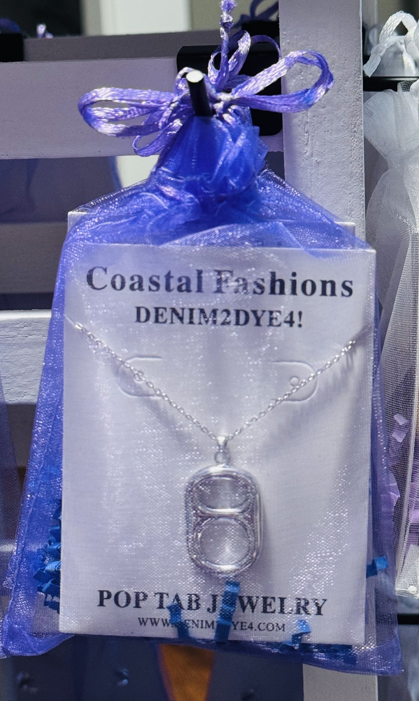 Silver Crush Classic Poptab Floating Pendant Necklace