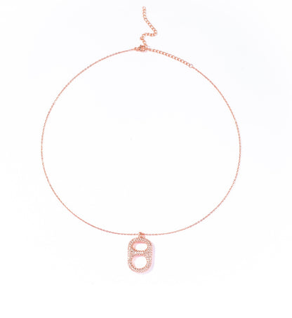  Luxe Rose Crush Floating Poptab Earrings front view with rhinestones  MATCHNG NECKLACE
