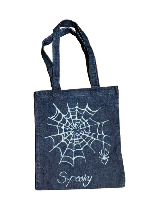Hand Bleached Denim Tote Bag Collection