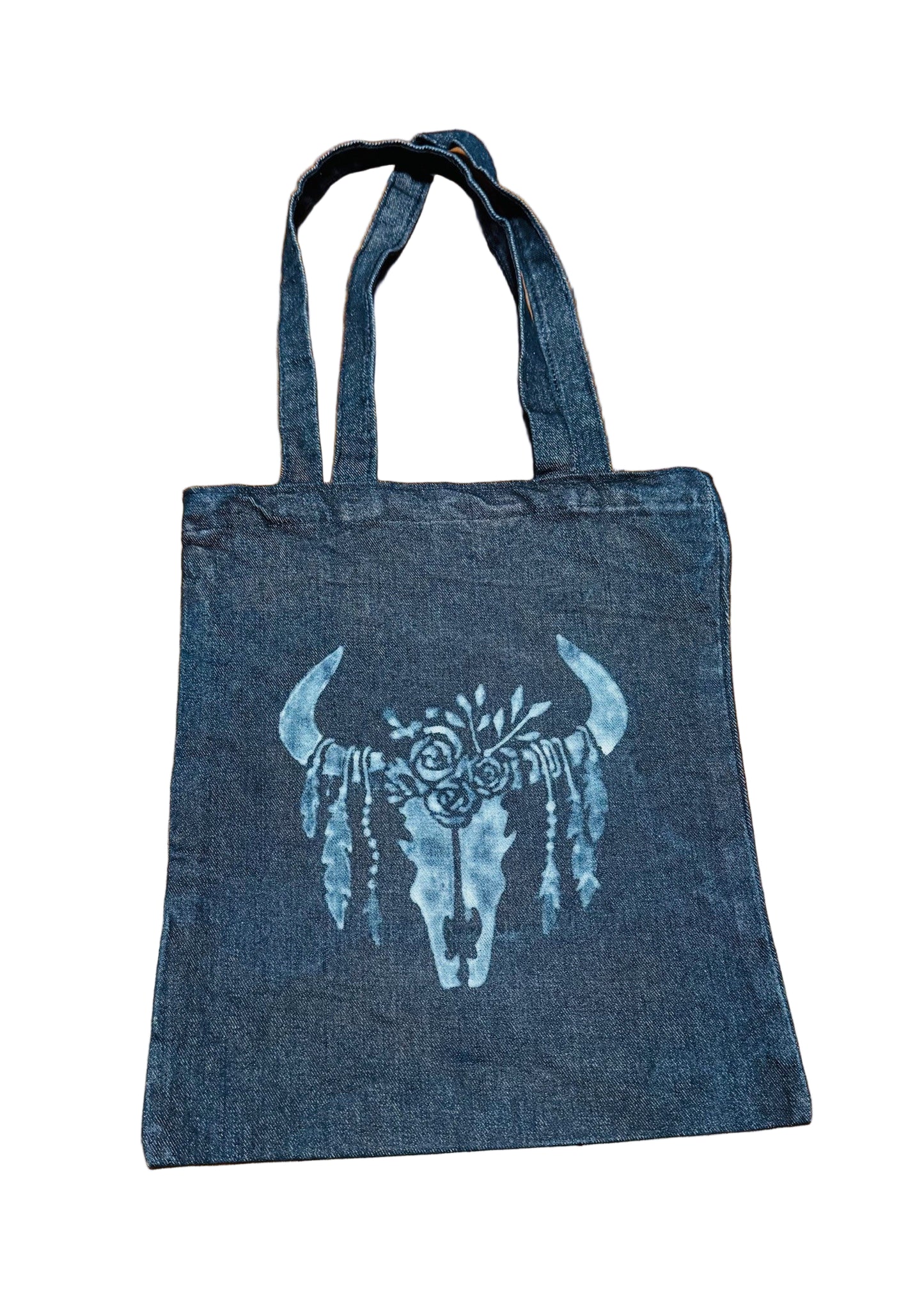 Hand Bleached Denim Tote Bag Collection