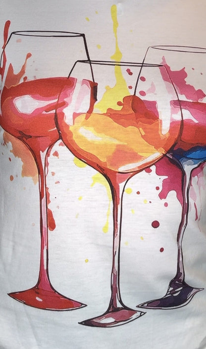 Wine Splash Tee Shirt