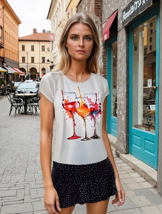 Wine Splash Tee Shirt